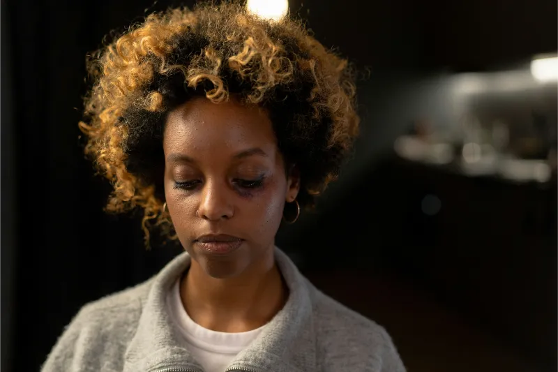 girl in trauma